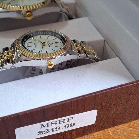 - Luis Cardini NWT watches his & hers, water resistant, stainless steel (W036) main image 4